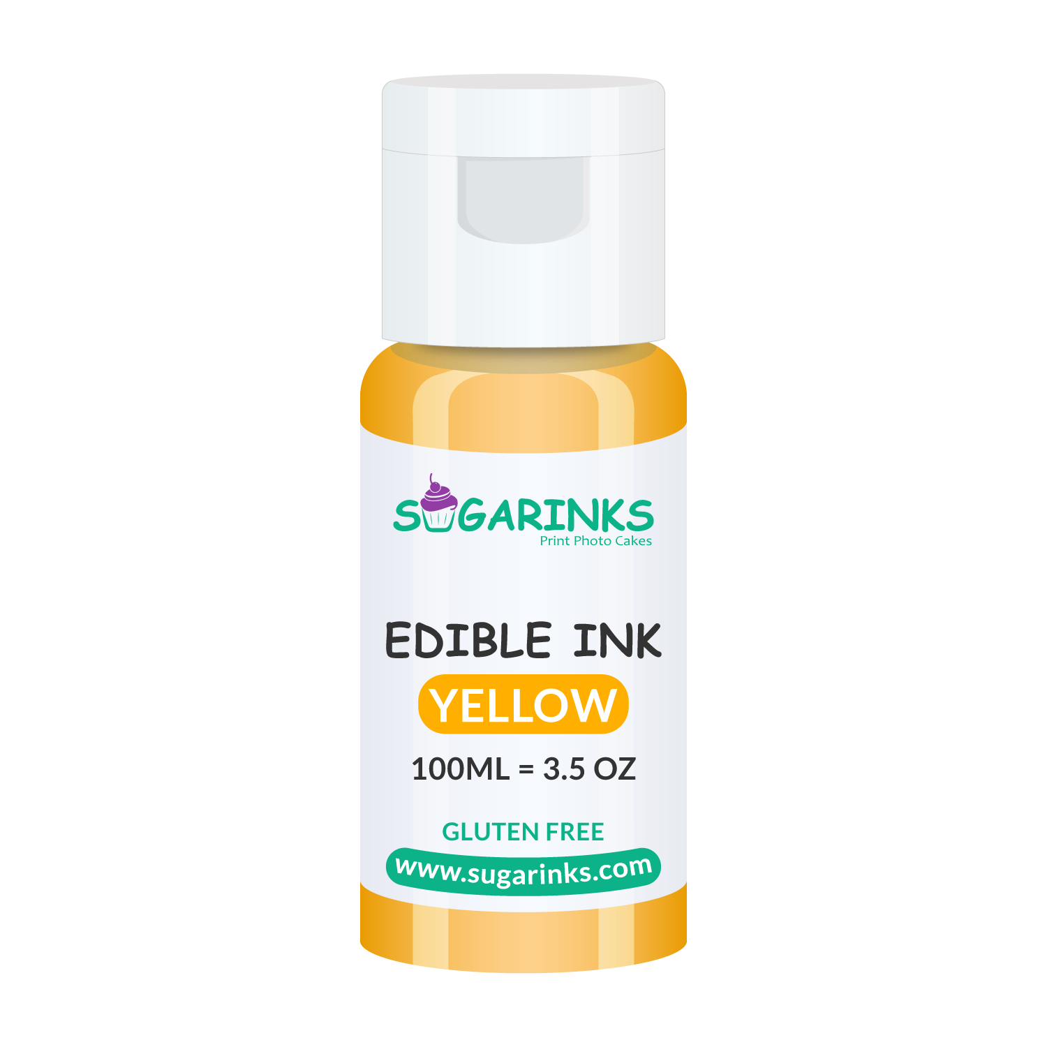 Sugarinks Edible Ink Refill for Epson Edible Printers (100ml/3.5Oz) – Yellow