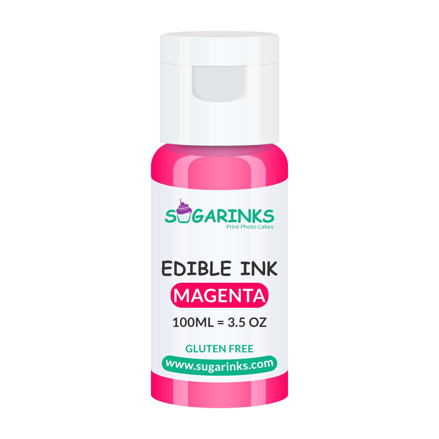 Sugarinks Edible Ink Refill for Epson Edible Printers (100ml/3.5Oz) – Magenta