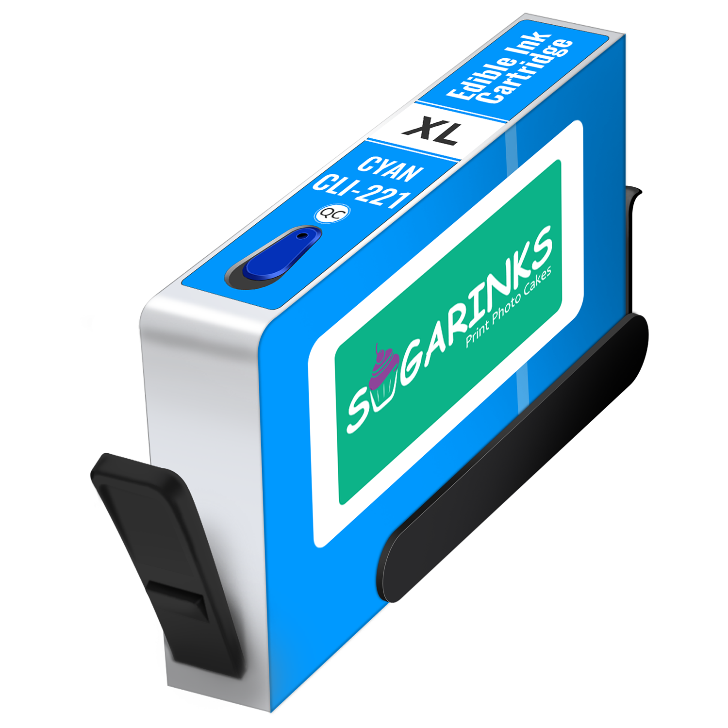 Sugarinks Edible Ink Cartridge CLI-221C for Canon Edible Printers – Cyan