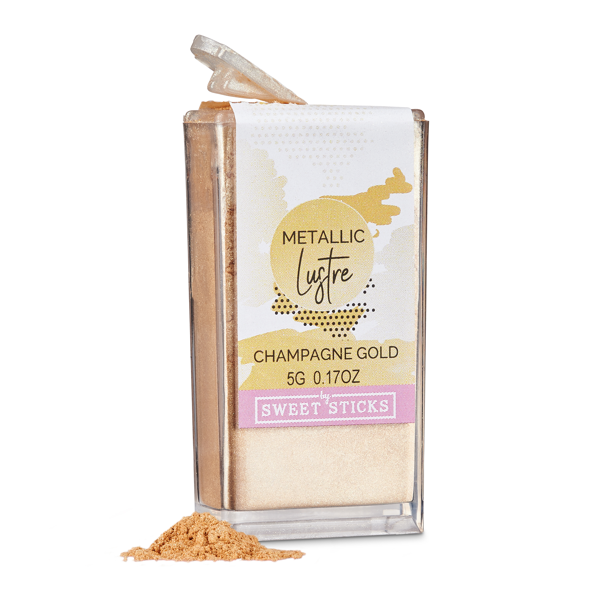 Edible Lustre Dust Metallic Champagne Gold 5 Grams Cake Dust By Sweet Sticks
