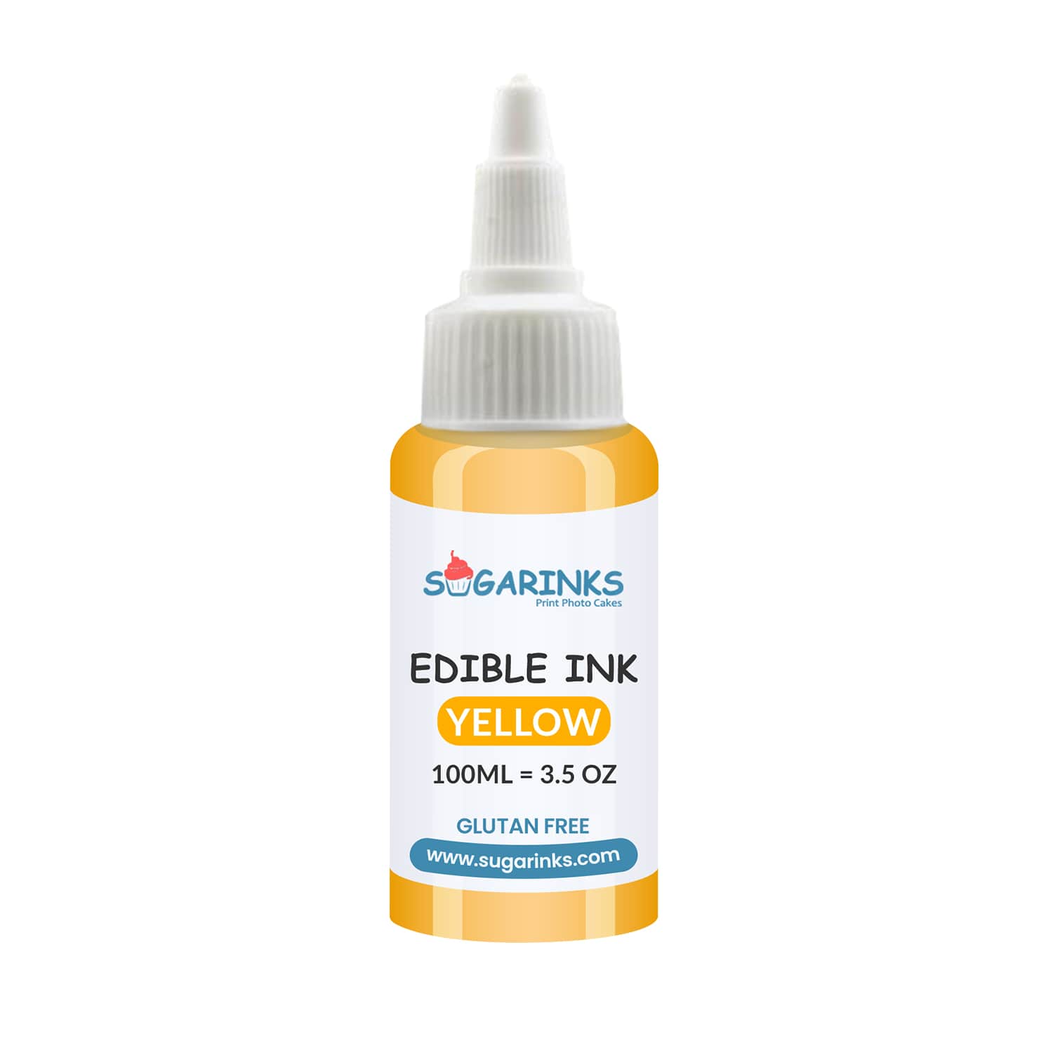 Sugarinks Edible Ink Refill for Canon Edible Printers (100ml/3.38Oz) – Yellow