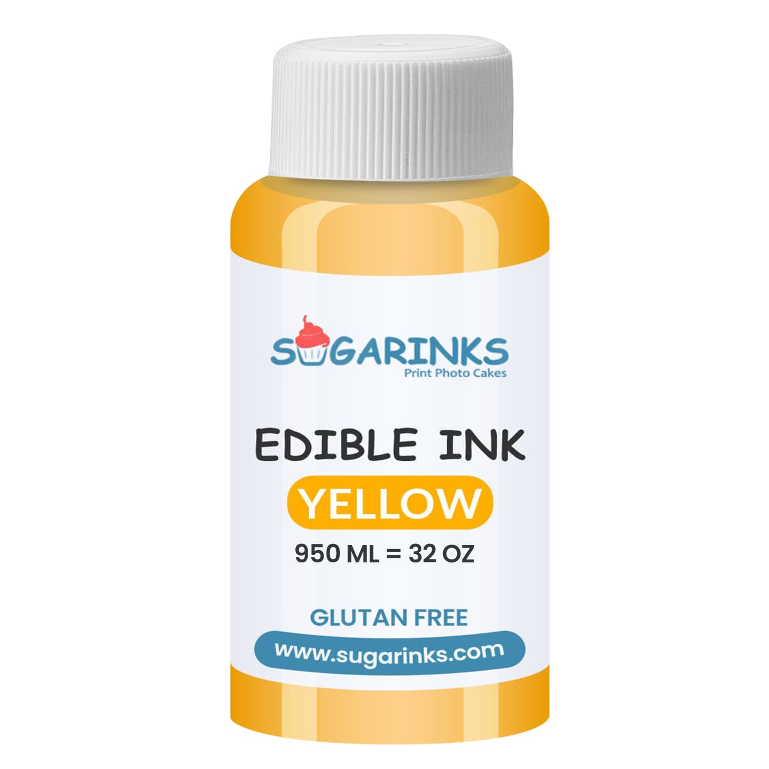 Sugarinks Edible Ink Refill for Canon Edible Printers (950ml/32Oz) – Yellow